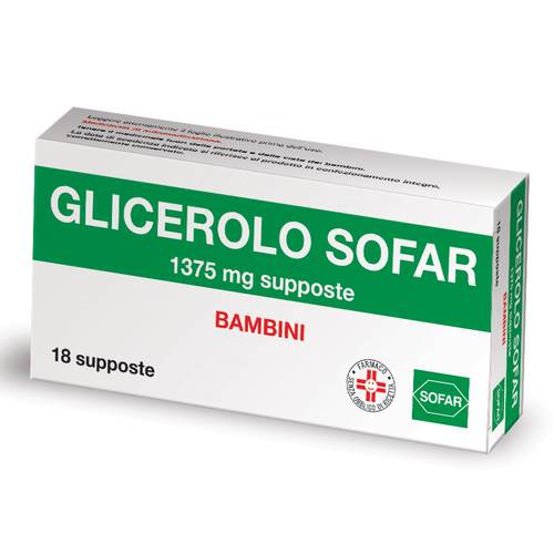 GLICEROLO ALFA BB 18SUPP1375MG